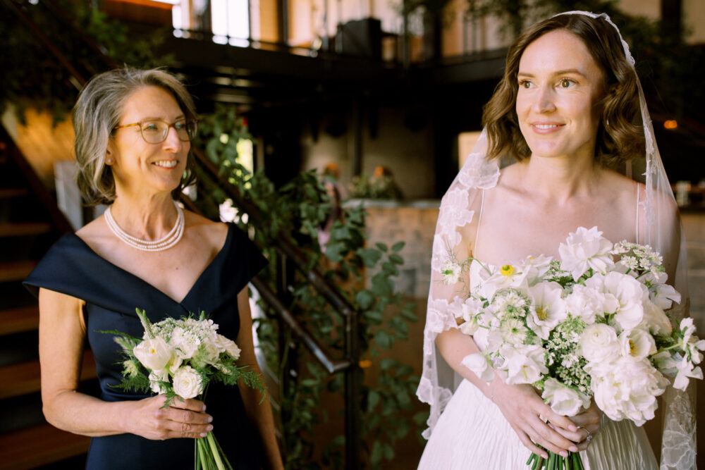 Stunning bride portrait at Kingdom of the Hawk wedding in Connecticut vineyard.