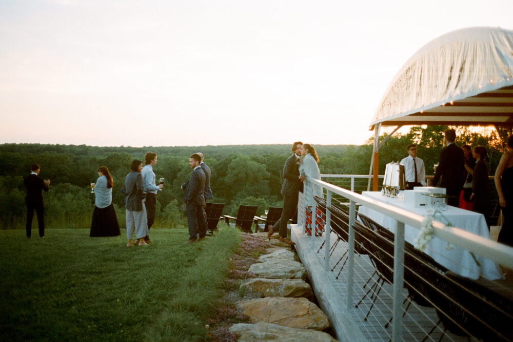 Scenic view of Kingdom of the Hawk vineyard wedding venue in Connecticut.